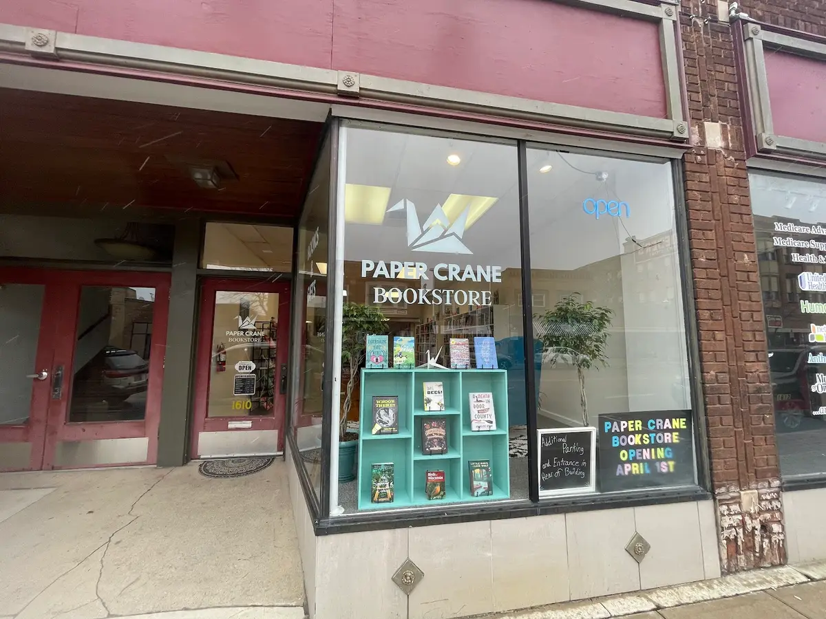 Paper Crane Bookstore in Two Rivers, WI