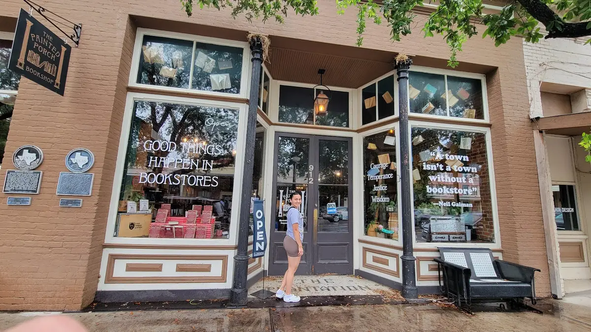 The Painted Porch Bookshop in Bastrop, TX