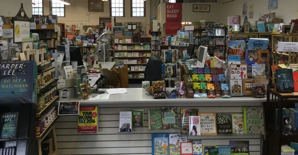 Village Square Booksellers in Bellows Falls, VT