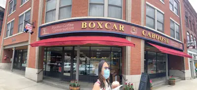 Boxcar & Caboose in St. Johnsbury, VT